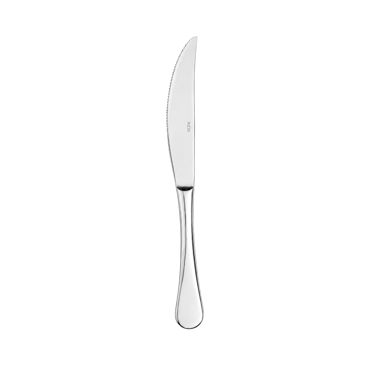 Sara steak kés, 23 cm, 12 darabos készletben, 18/10 rozsdamentes acélból.