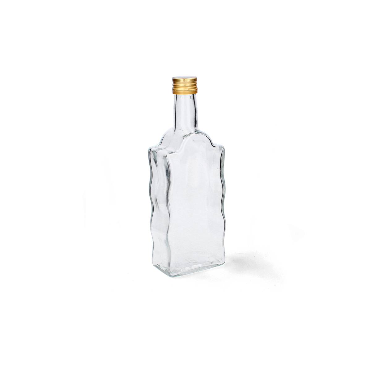 Elegáns Fala üvegpalack csavaros kupakkal, 200 ml-es űrtartalommal. Szörpökhöz, likőrökhöz, párlatokhoz és olajokhoz is alkalmas.