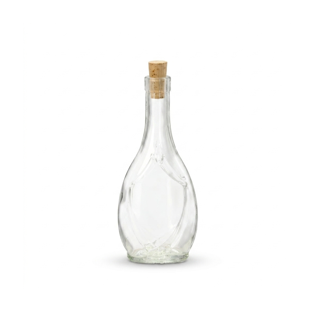 Üvegpalack parafadugóval, 250 ml-es űrtartalommal.
