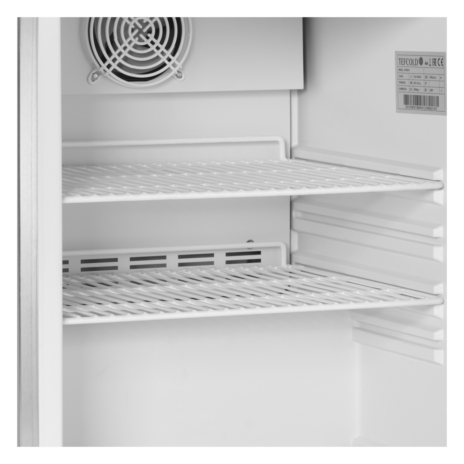 Ipari fagyasztószekrény, teli ajtós, rozsdamentes acél | TEFCOLD