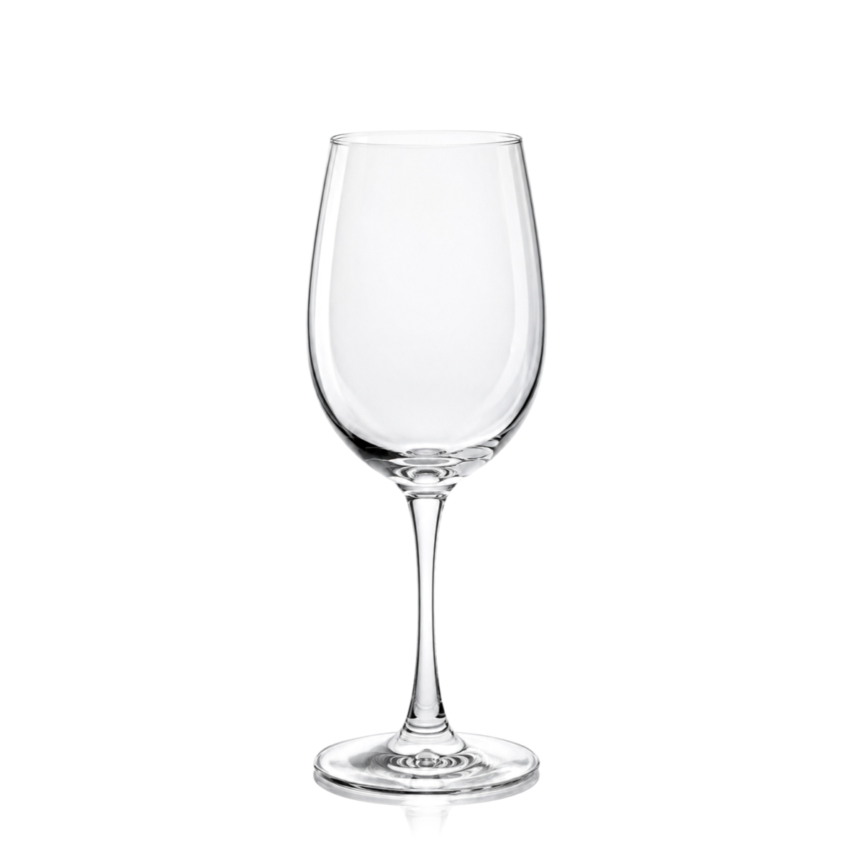 Átlátszó üveg fehérboros pohár, 350 ml, ideális kóstoláshoz és HORECA használatra.