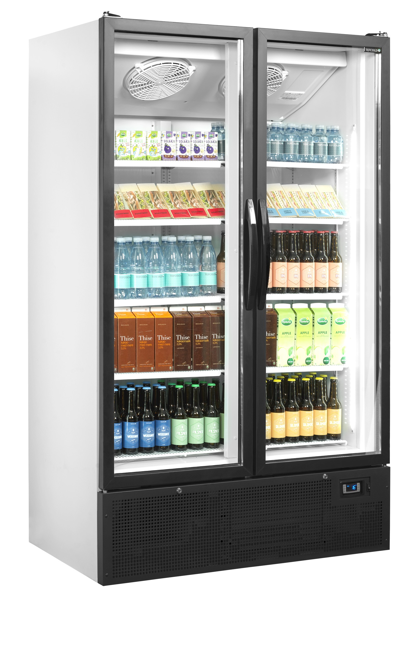 Üvegajtós álló hűtőszekrény FS 1202 H | TEFCOLD