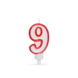 Számgyertya tartóval "9" 75mm [1 db]