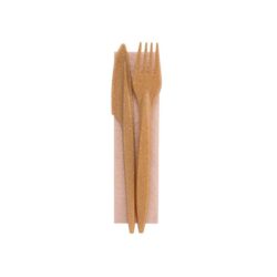 Evőeszközkészlet (WPC) 18,5 cm - kés és villa | Gastrokonyha rendezvényekre, például fesztiválokra és hasonló eseményekre ajánlott.