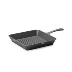 Öntöttvas grillserpenyő 265x265 mm | Hendi 629369 gyakorlati konyhai segítség, amely kiválóan alkalmas grillezett ételek elkészítésére.