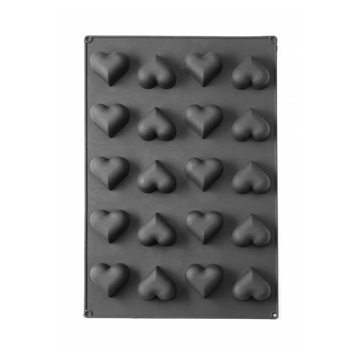 Szilikon forma HEART – 570x375x35 mm | Hendi 677254 egyetemes felhasználású a cukrászatban, méretei H570 x Sz375 x Ma35 mm.