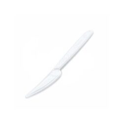 Kés (PP) 18,5 cm - fehér [100 db] | Gastrokonyha rendezvényekre, például fesztiválokra, cateringes eseményekre ajánlott.