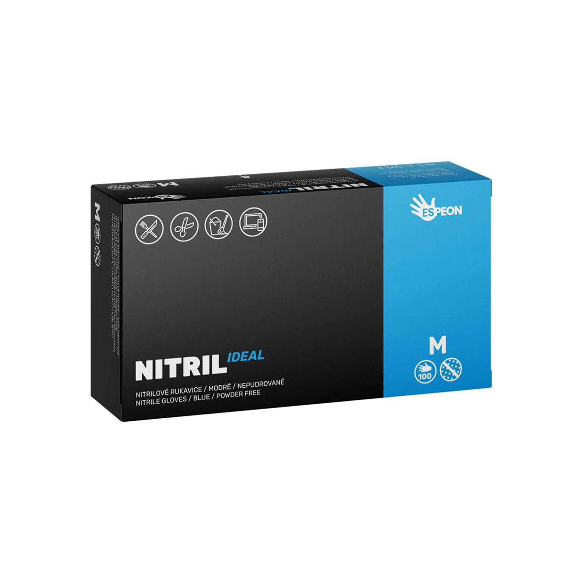 Eldobhato nitrilkesztyu Nitril Ideal M 100db (2)