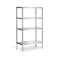 Rozsdamentes acél állvány PREMIUM - 1,0 x 0,5 m - 4 polc | ERP105N