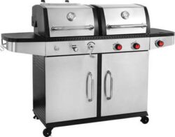 Gáz- és faszén grill 2 az 1-ben - 8,2 kW + szén | YG-20030