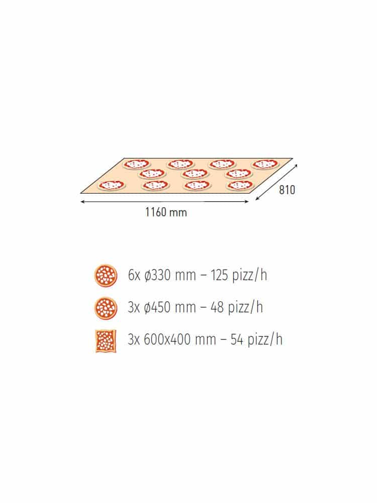 Alagútkemence pizzához - 21,8 kW | MFMTT98ET1S - Image 2