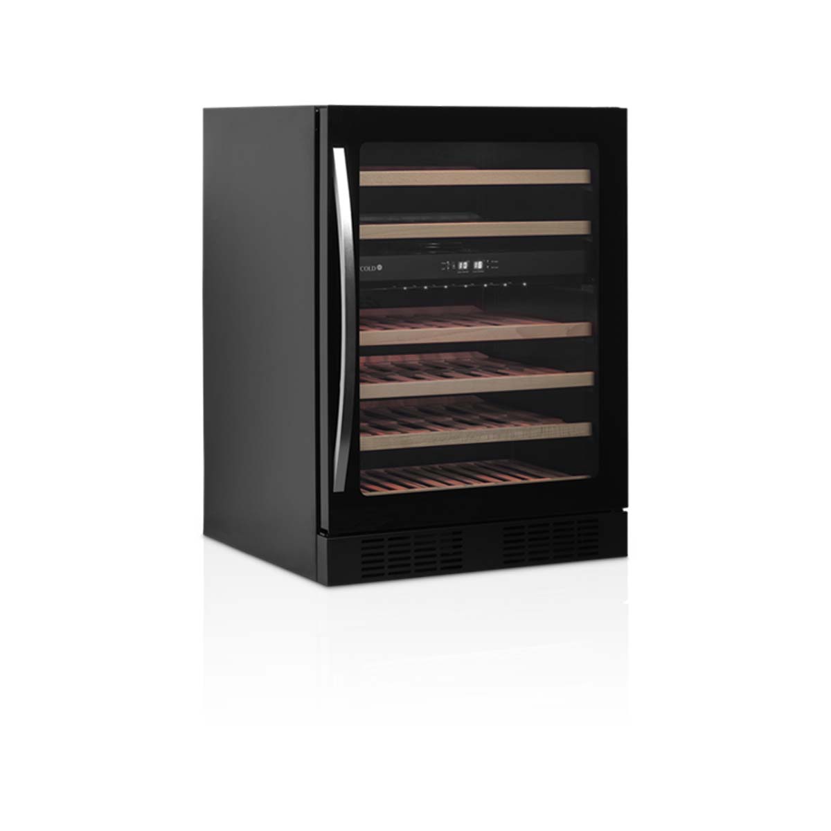 Vinotéka - 131 L/46 fliaš - celočierna | TEFCOLD TFW 200-2F s presklenými dverami je elegantné riešenie pre skladovanie a vystavovanie vína.️