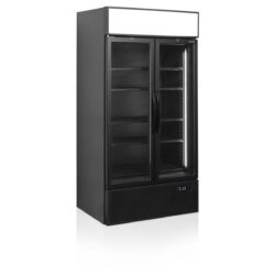 Chladiaca skriňa - 524 L - 2 - dverová - čierna | TEFCOLD FSC1000H BLACK má svetelný reklamný panel, ktorý umožňuje pútavú prezentáciu chladených produktov️