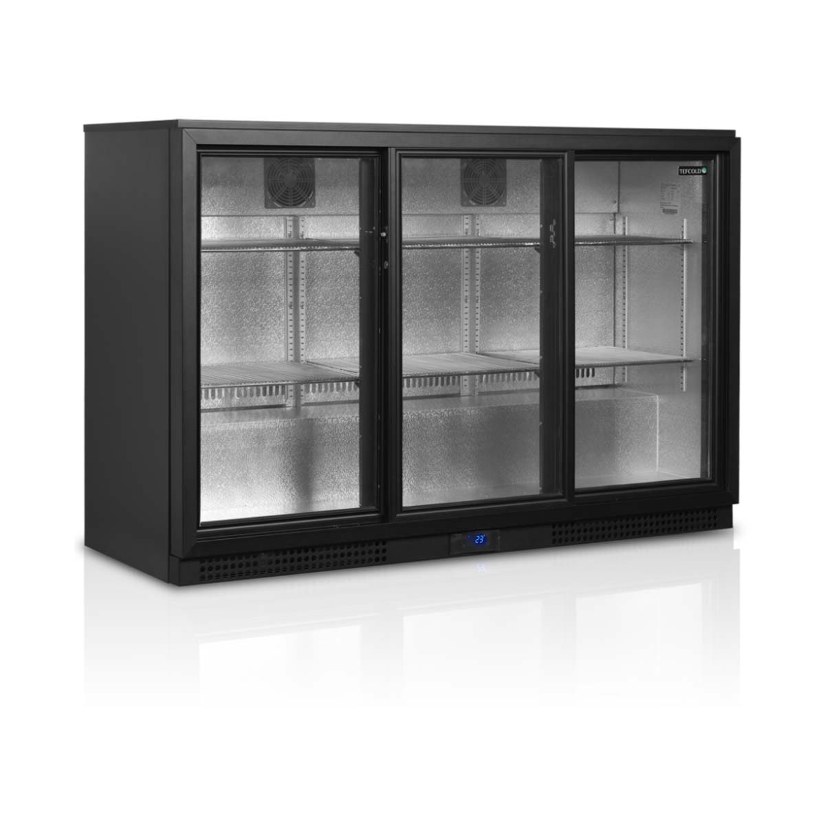 Mini chladnička - 3 - dverová - 288 L | TEFCOLD BA31S-3 je vybavenýá ventilovaným chladením na rýchle dosiahnutie požadovanej teploty.