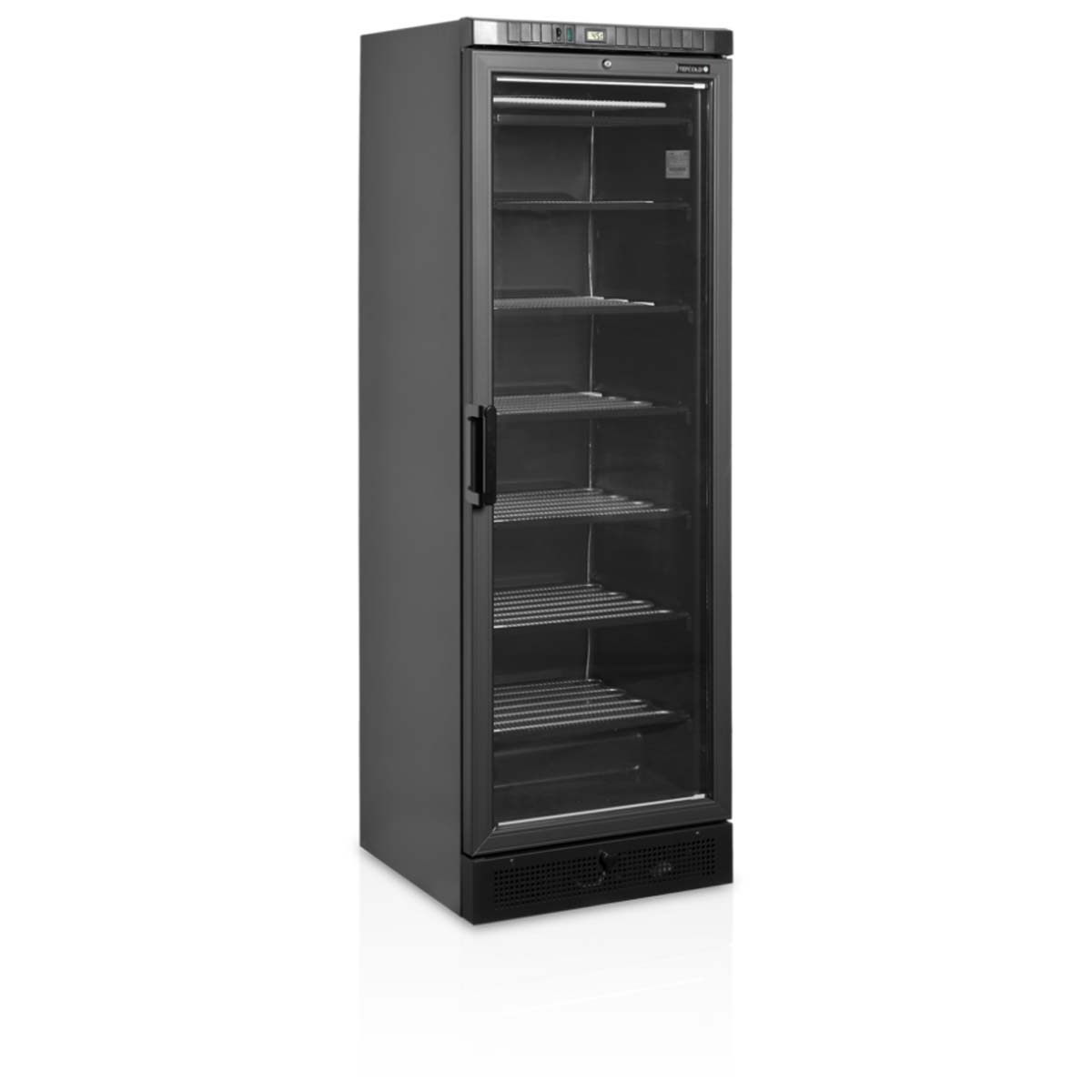 Mraziaca skriňa - presklené dvere - 270 L - čierna | TEFCOLD UFSC371G Black je výkonná mraziaca skriňa, ktorá sa skvele hodí do bufetov, obchodov a pod.
