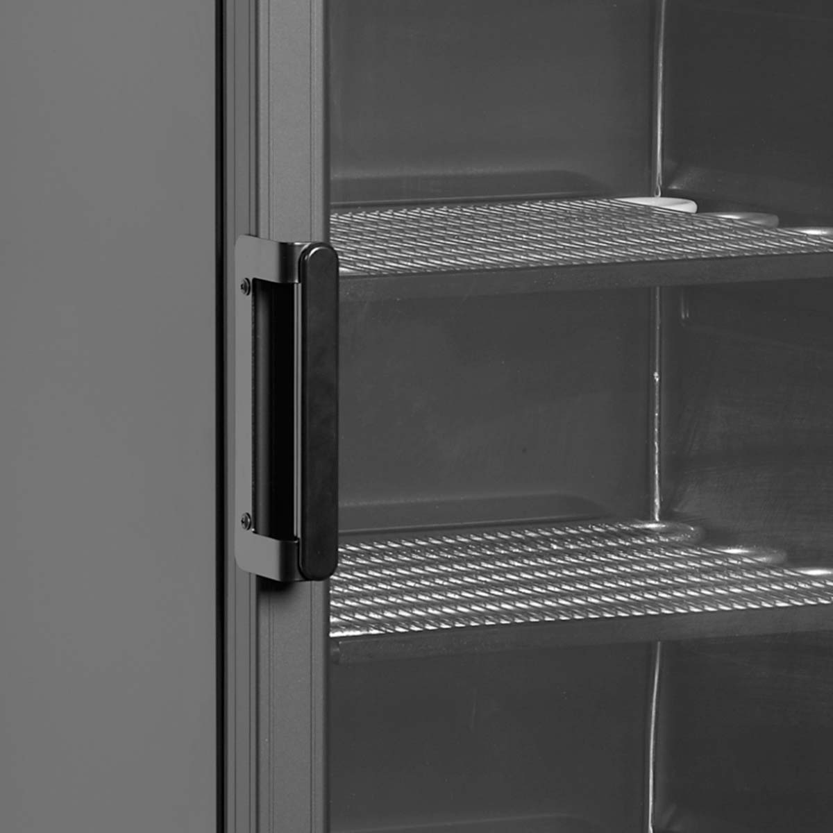Mraziaca skriňa - presklené dvere - 270 L - čierna | TEFCOLD UFSC371G Black