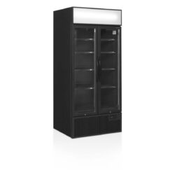 Chladiaca skriňa - 535 L - čierna | TEFCOLD FSC891H Black️ so svetelnou nadstavbou a zabudovaným LED osvetlením je neprehliadnuteľným chladiacim vybavením.