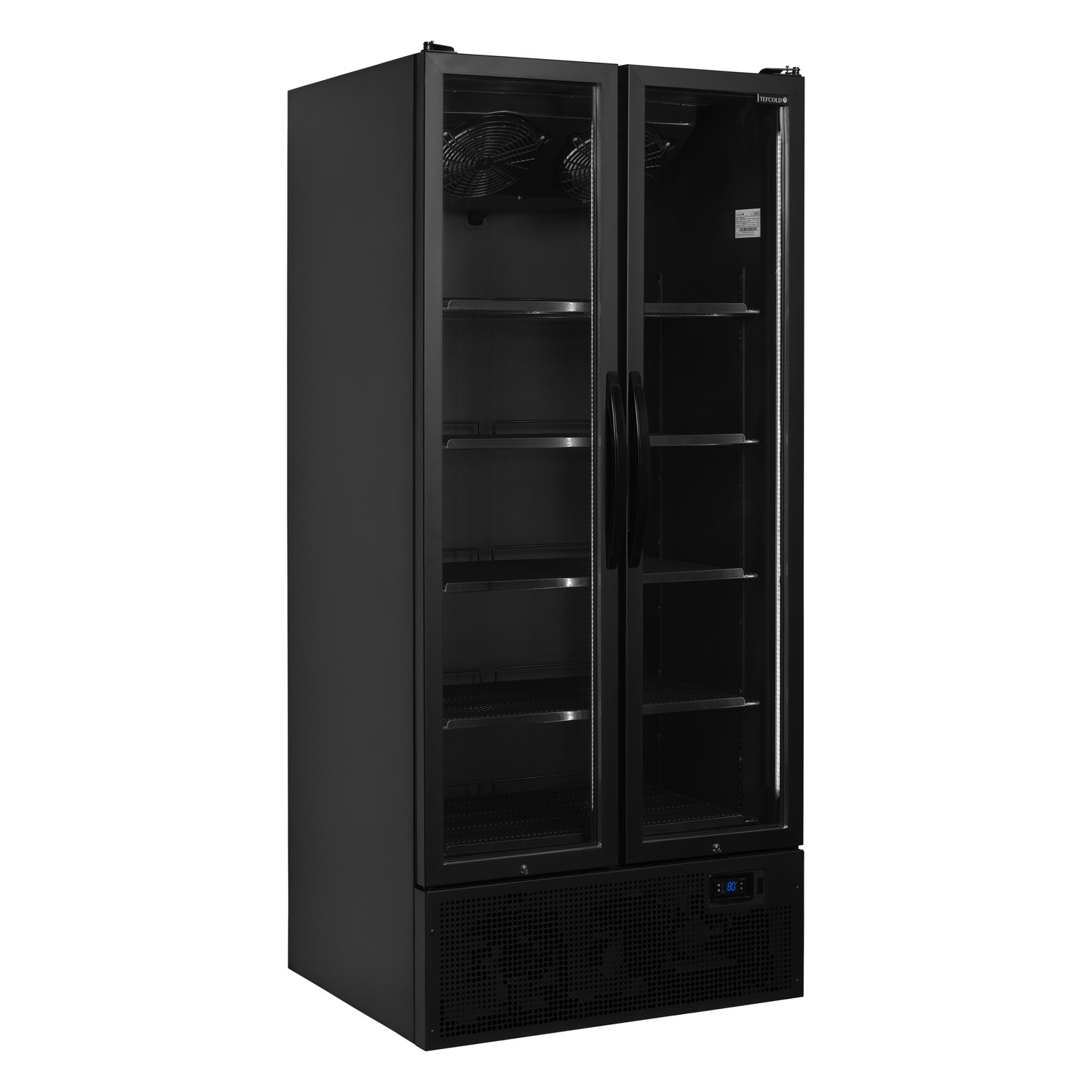 Chladiaca skriňa presklené kr. dvere TEFCOLD FS890H BLACK