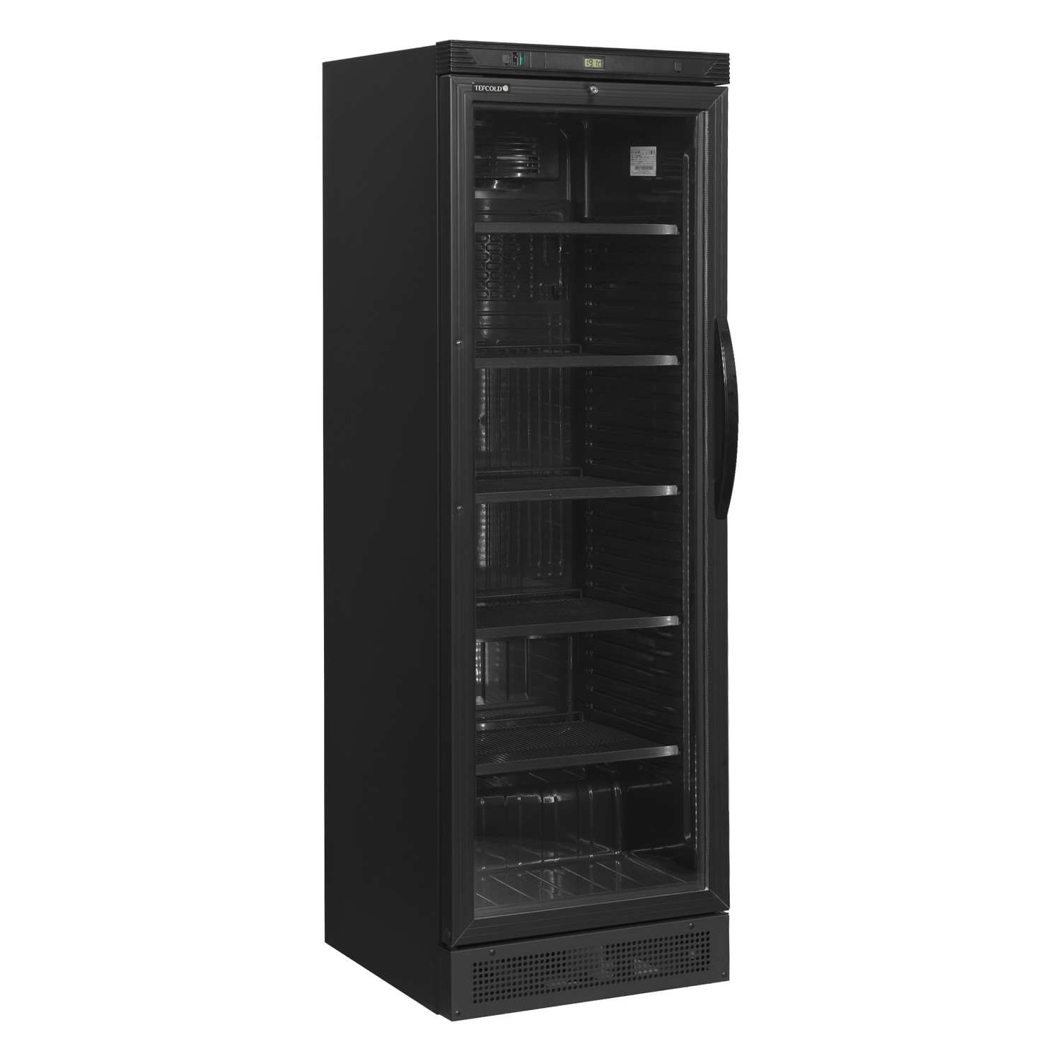 Chladiaca skriňa presklené ľavé dvere TEFCOLD CEV 425 BLACK L/H