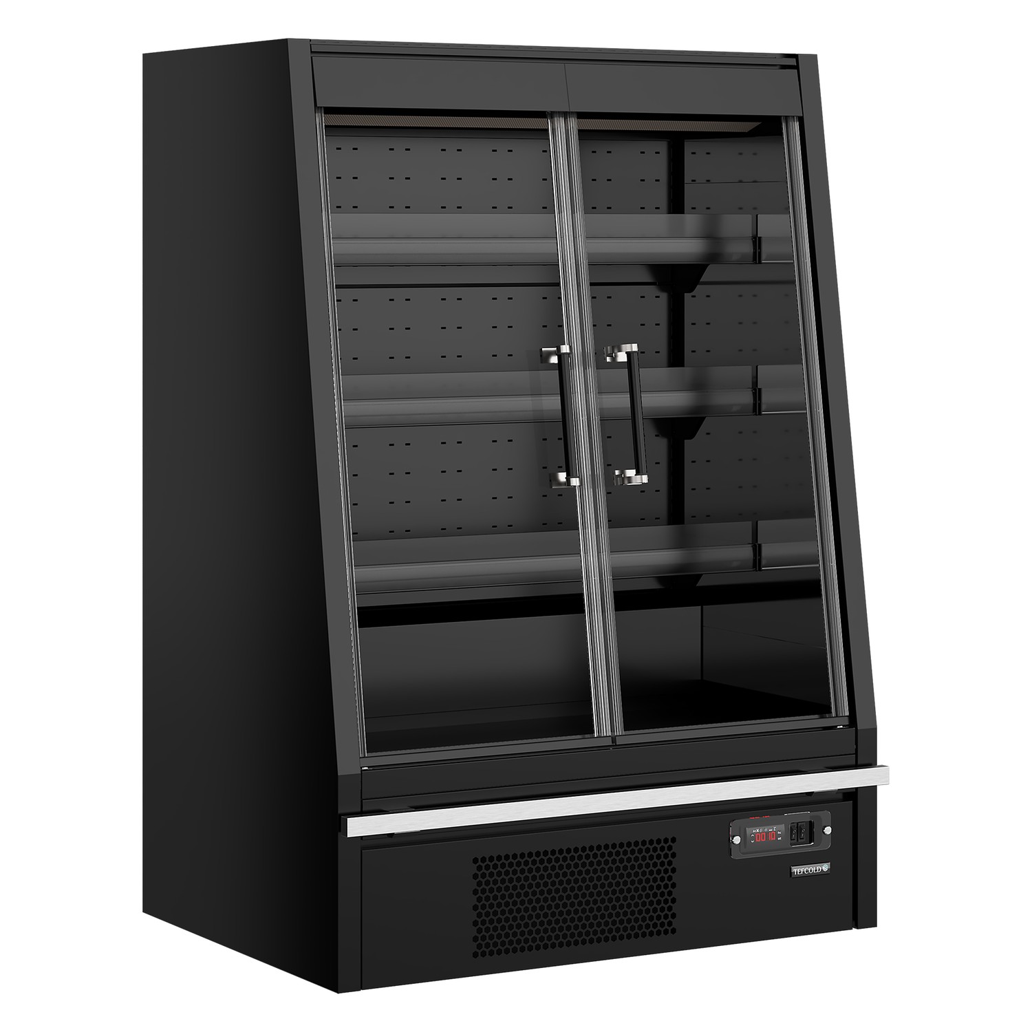 Chladiaca vitrína prístenná, kr. dvere TEFCOLD Galaxy+ GPL10FGD Black