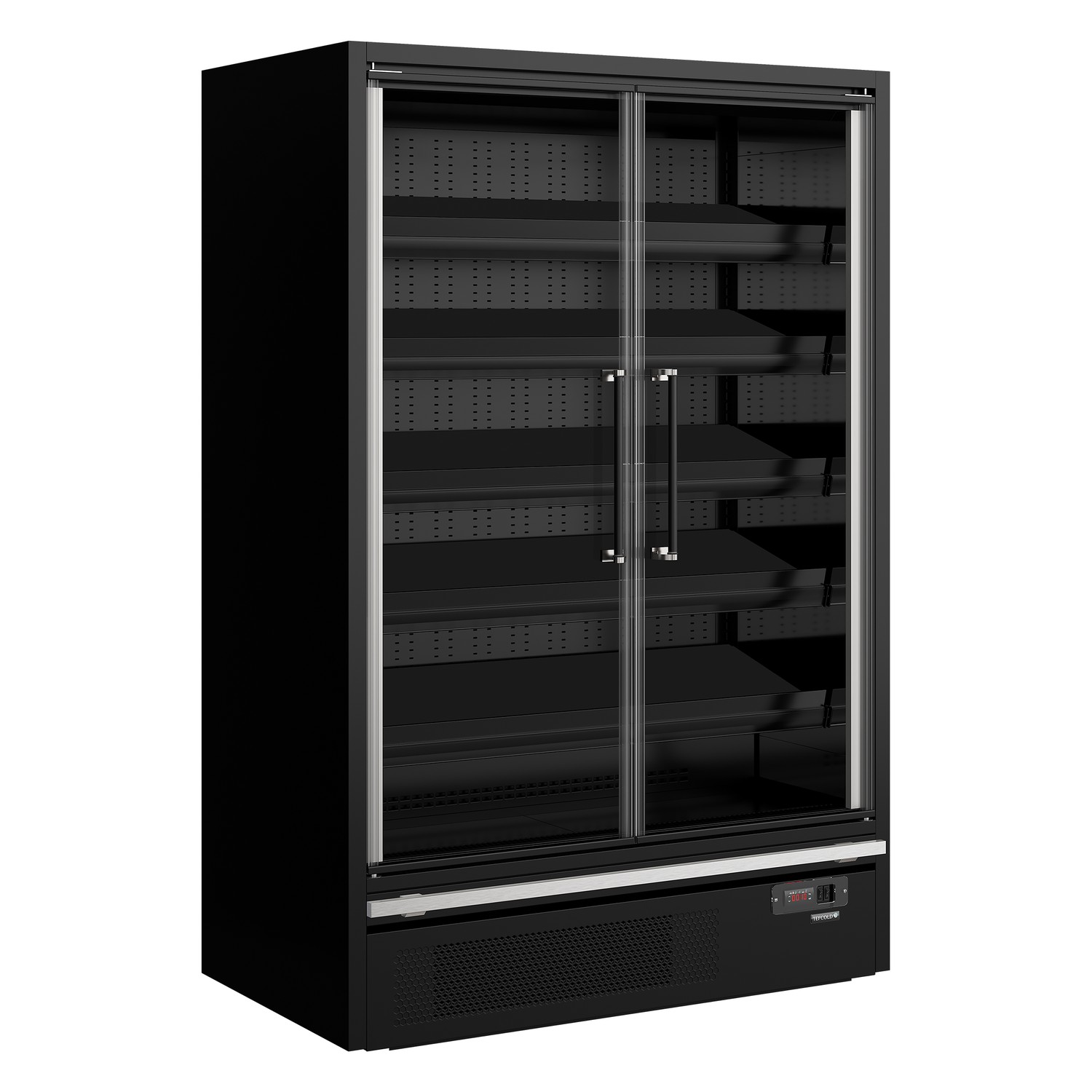 Chladiaca vitrína prístenná, kr. dvere TEFCOLD Galaxy+ GP14FGD Black