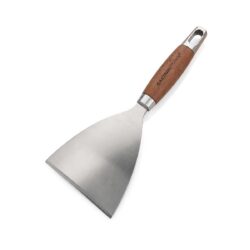 Konyhai spatula fa nyéllel és 430-as rozsdamentes acél pengével, 24x9,5 cm.