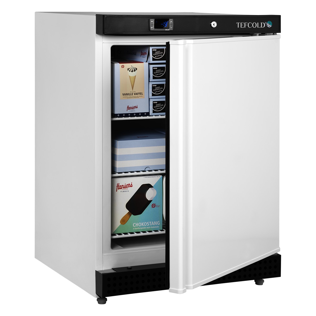 Mraziaca skriňa plné dvere, biela TEFCOLD UF 200 V