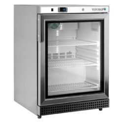 Mraziaca skriňa presklené dvere, nerez TEFCOLD UF 200 VSG