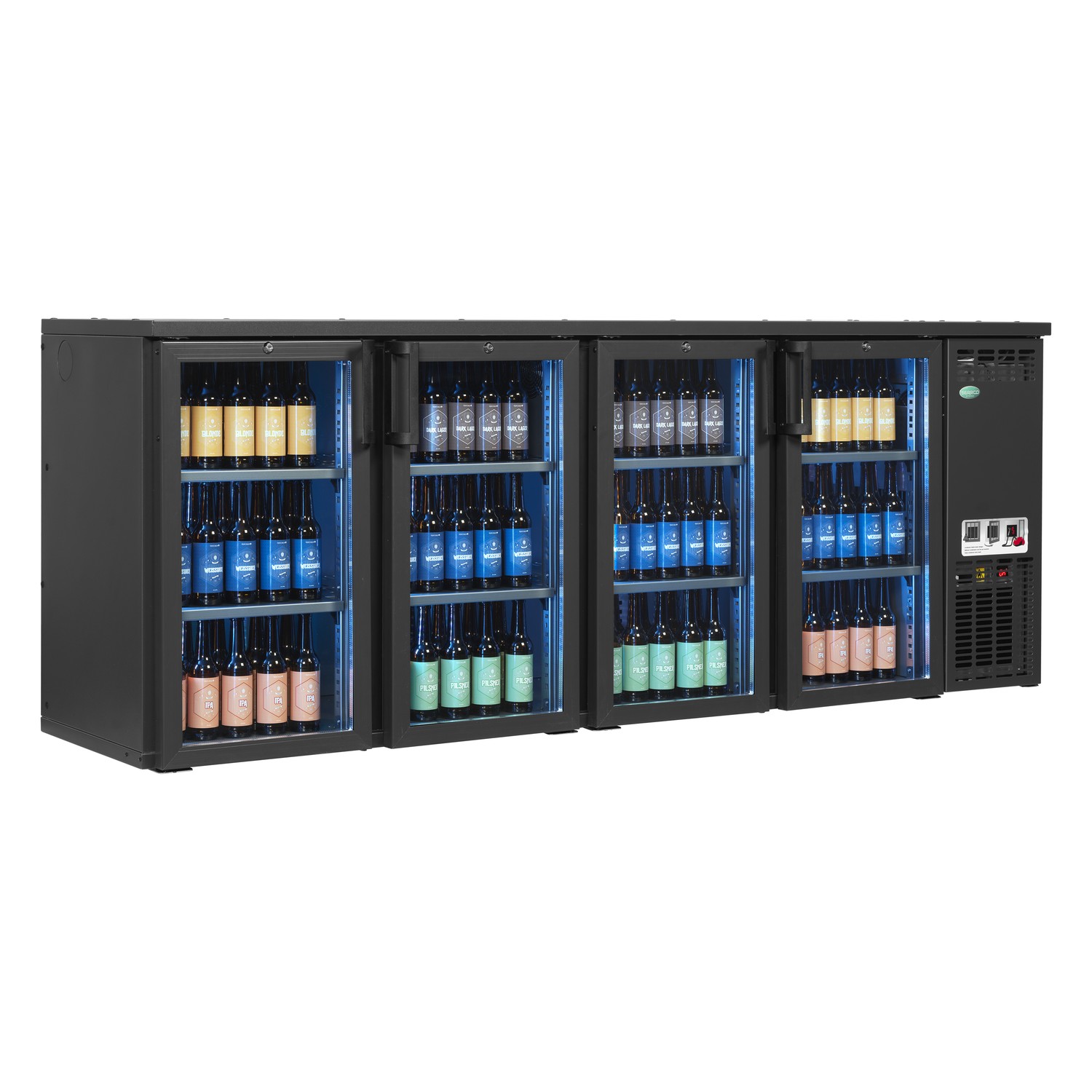 Premiový chladiaci minibar do baru TEFCOLD SCL-2222GMU+