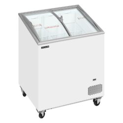 Pultová mraznička presklené oblé veko TEFCOLD IC202SCEB