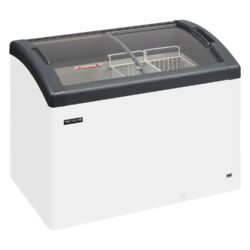 Pultová mraznička presklené oblé veko TEFCOLD FOCUS 106