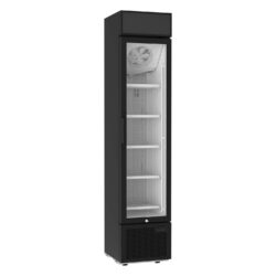Úzka mraziaca skriňa presklené dvere TEFCOLD FSF176VH B