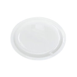 Fehér ovális lapos tányér Hotel vastag falú porcelánból, 33,3 cm, mosogatógépben mosható.