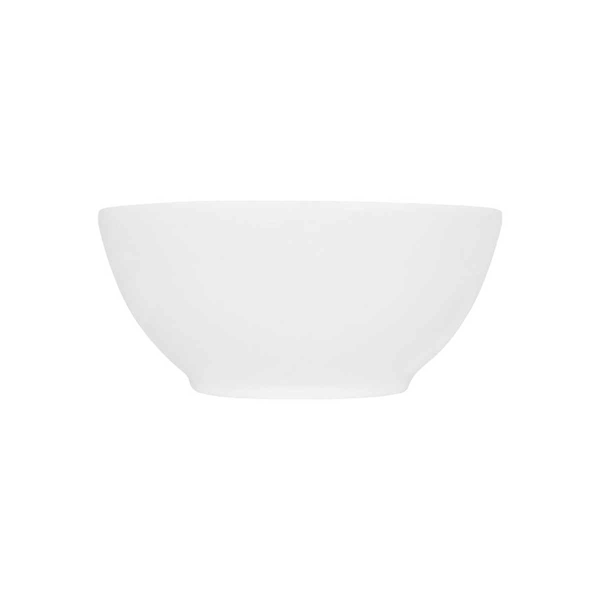 Fehér kerek porcelán levesestál Simple, 650 ml űrtartalommal, alacsony nedvszívó képességgel.
