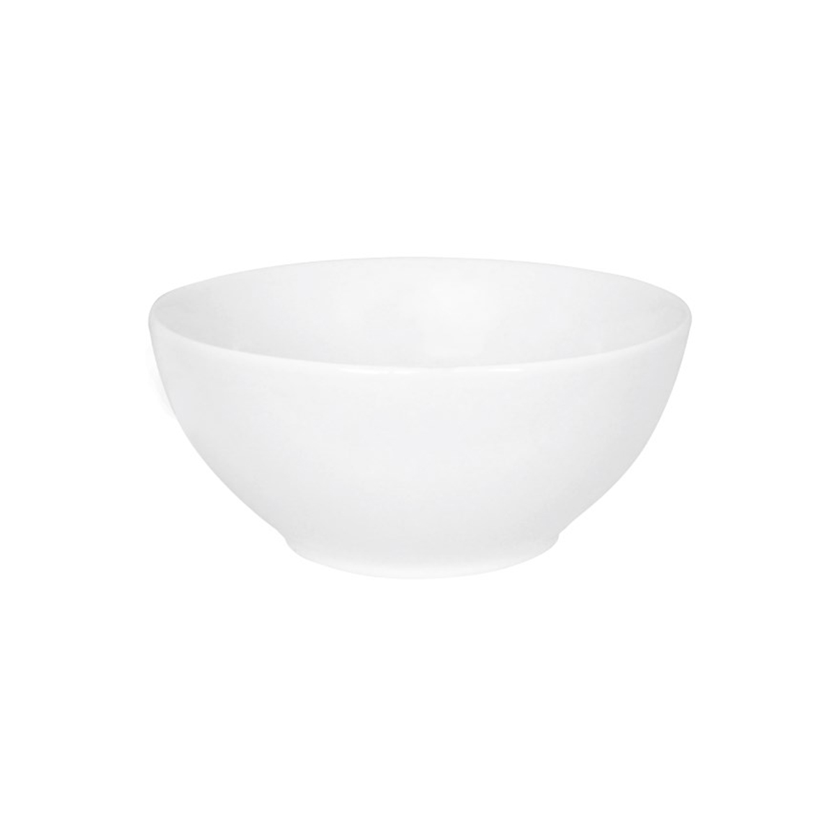 Fehér kerek porcelán levesestál Simple, 650 ml űrtartalommal, alacsony nedvszívó képességgel.