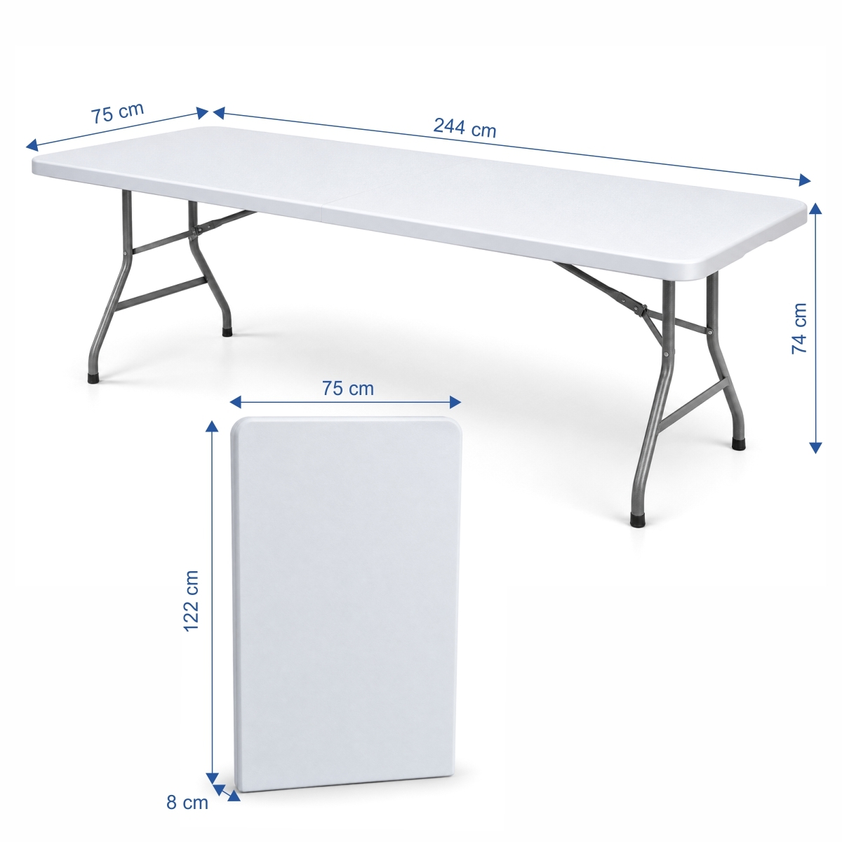 gastrokitchen osszecsukhato cateringasztal 244x75x74cm (5)