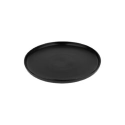 Future Black lapos porcelán tányér, fekete, 24 cm, mosogatógépben mosható.