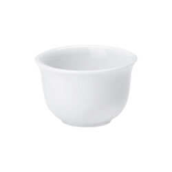 Fehér porcelán tálka Ø 95 mm mártásokhoz, enyhén kiszélesedő peremmel.